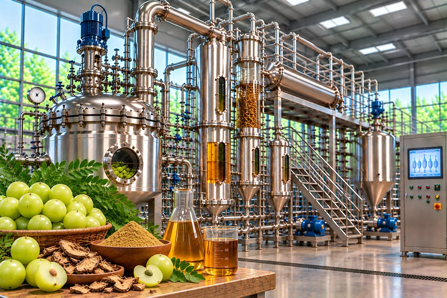 Amla Pomace Pectin Extract Herbal Extraction Plants — Mechotech