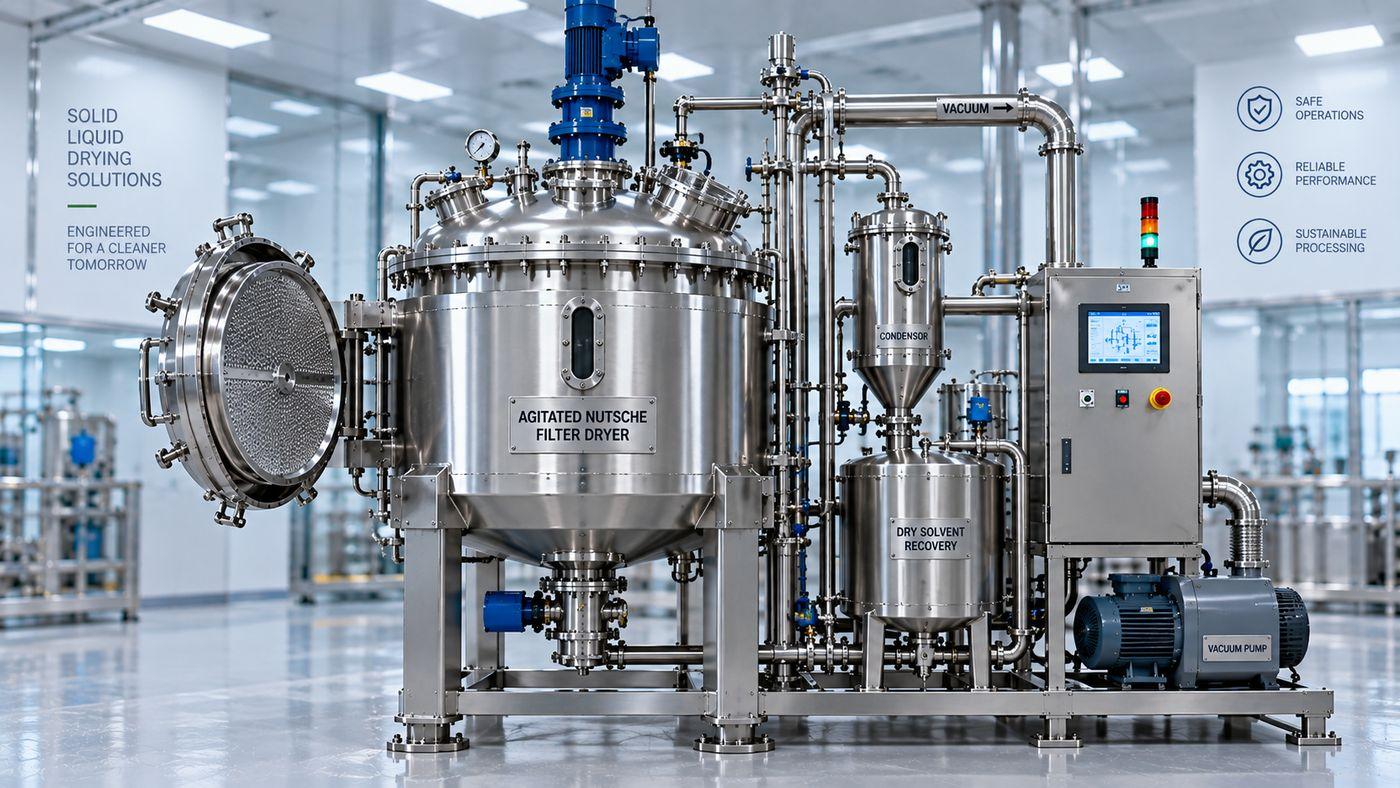 ANFD – Agitated Nutsche Filter Dryer