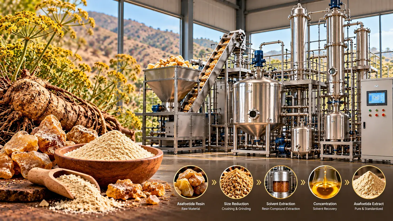 Asafoetida Spices Oils Distillation Plants — Mechotech