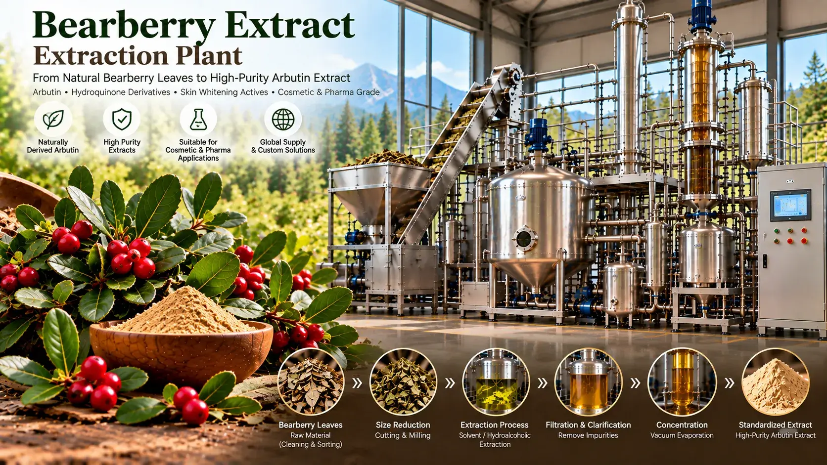 Bearberry Extract Herbal Extraction Plants — Mechotech