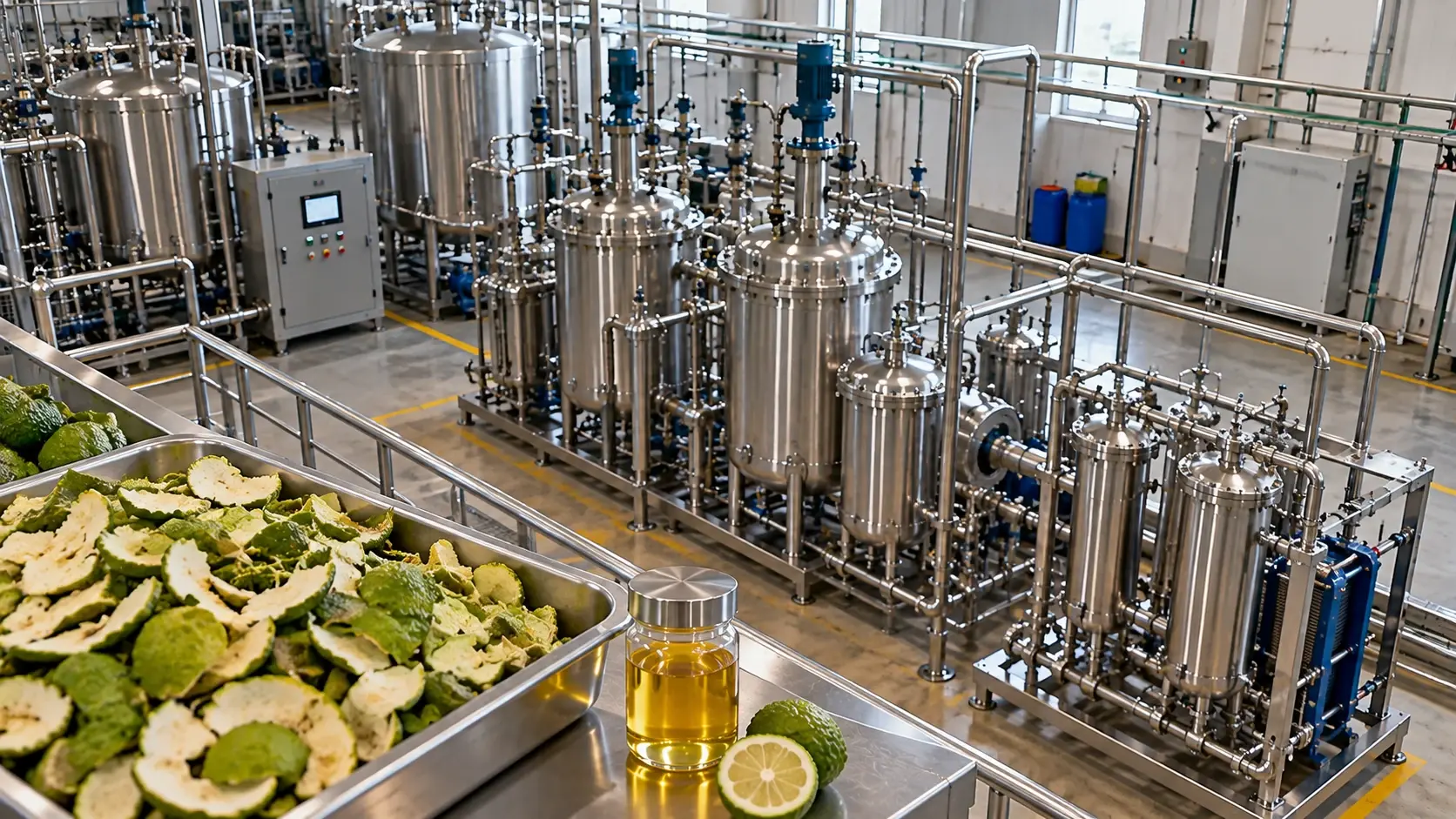Bergamot Peel Oil (CO₂) CO2 Extraction Plants — Mechotech