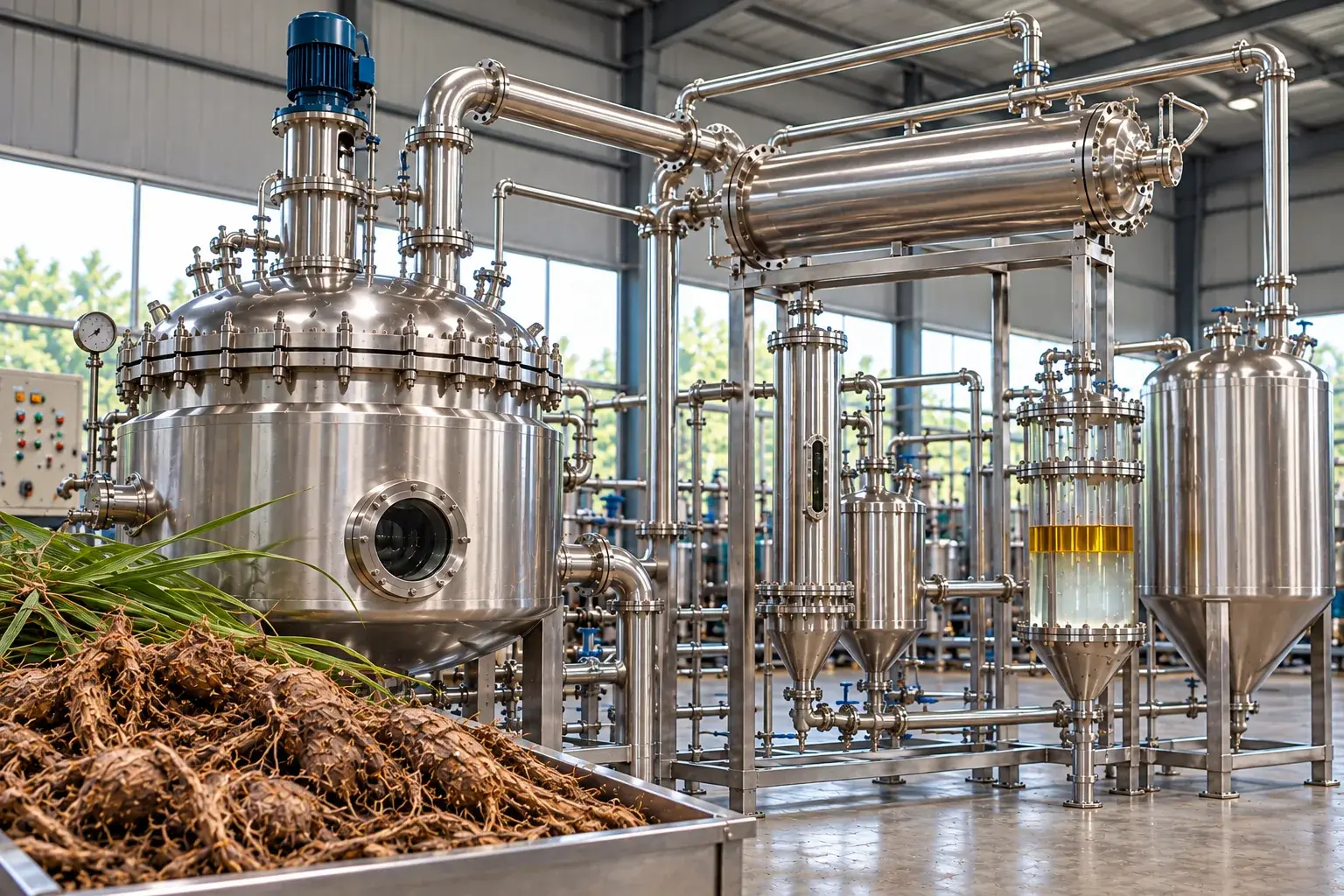 Cypriol Roots / Husk Distillation Plants — Mechotech