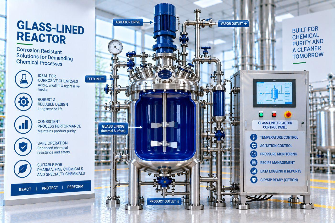 Glass-Lined Reactor Reaction / Synthesis Equipment — Mechotech