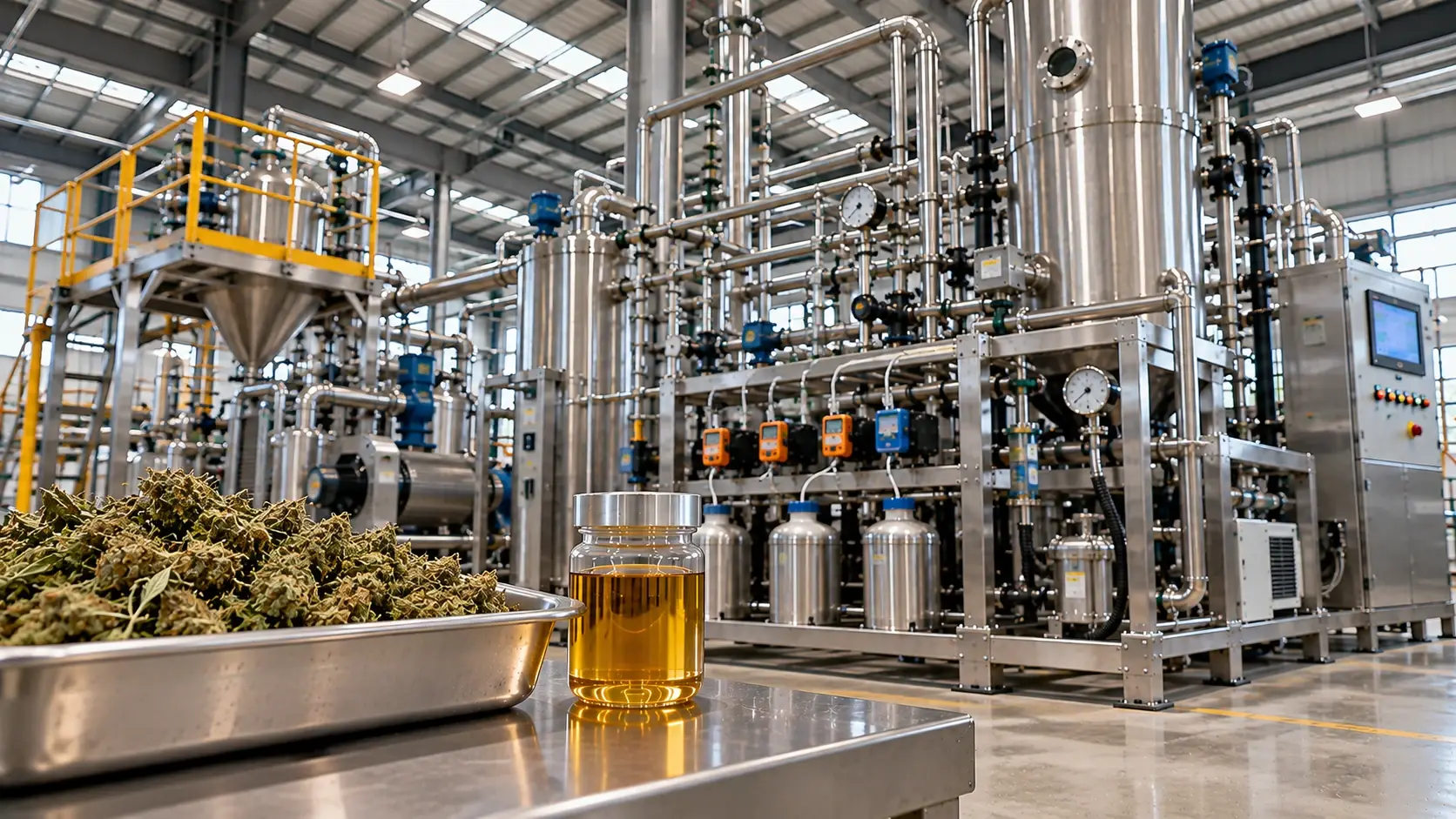 Hemp Flower Cannabinoid-Rich Fraction (CO₂) CO2 Extraction Plants — Mechotech