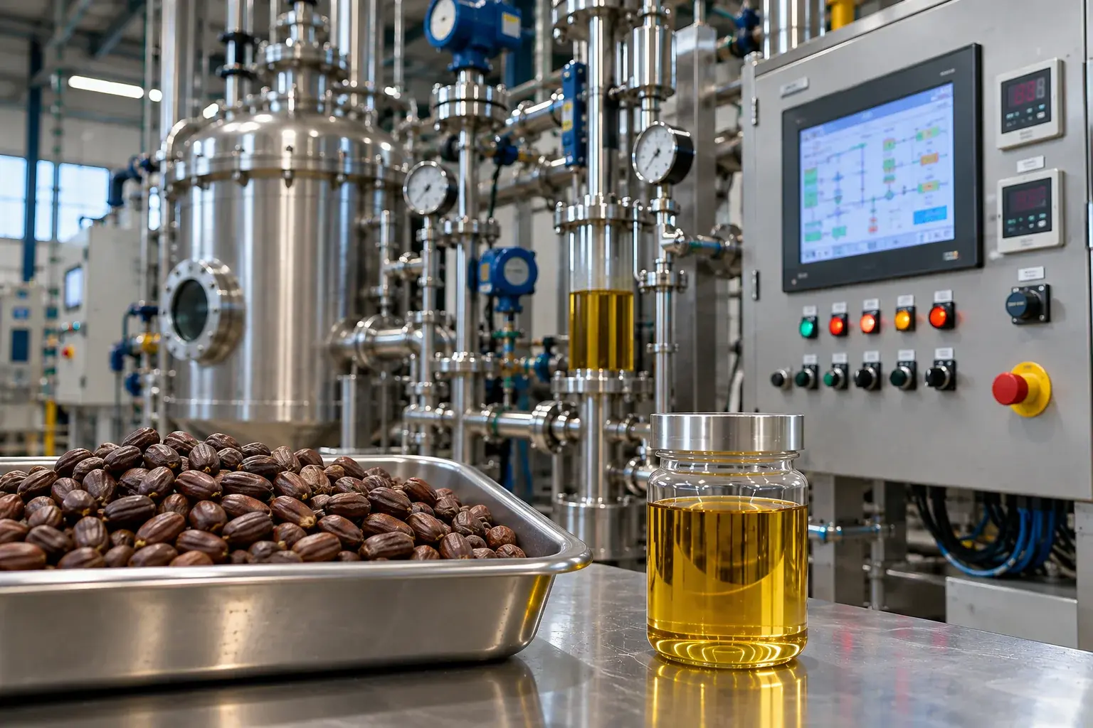 Jojoba Seed Wax Esters (CO₂) CO2 Extraction Plants — Mechotech