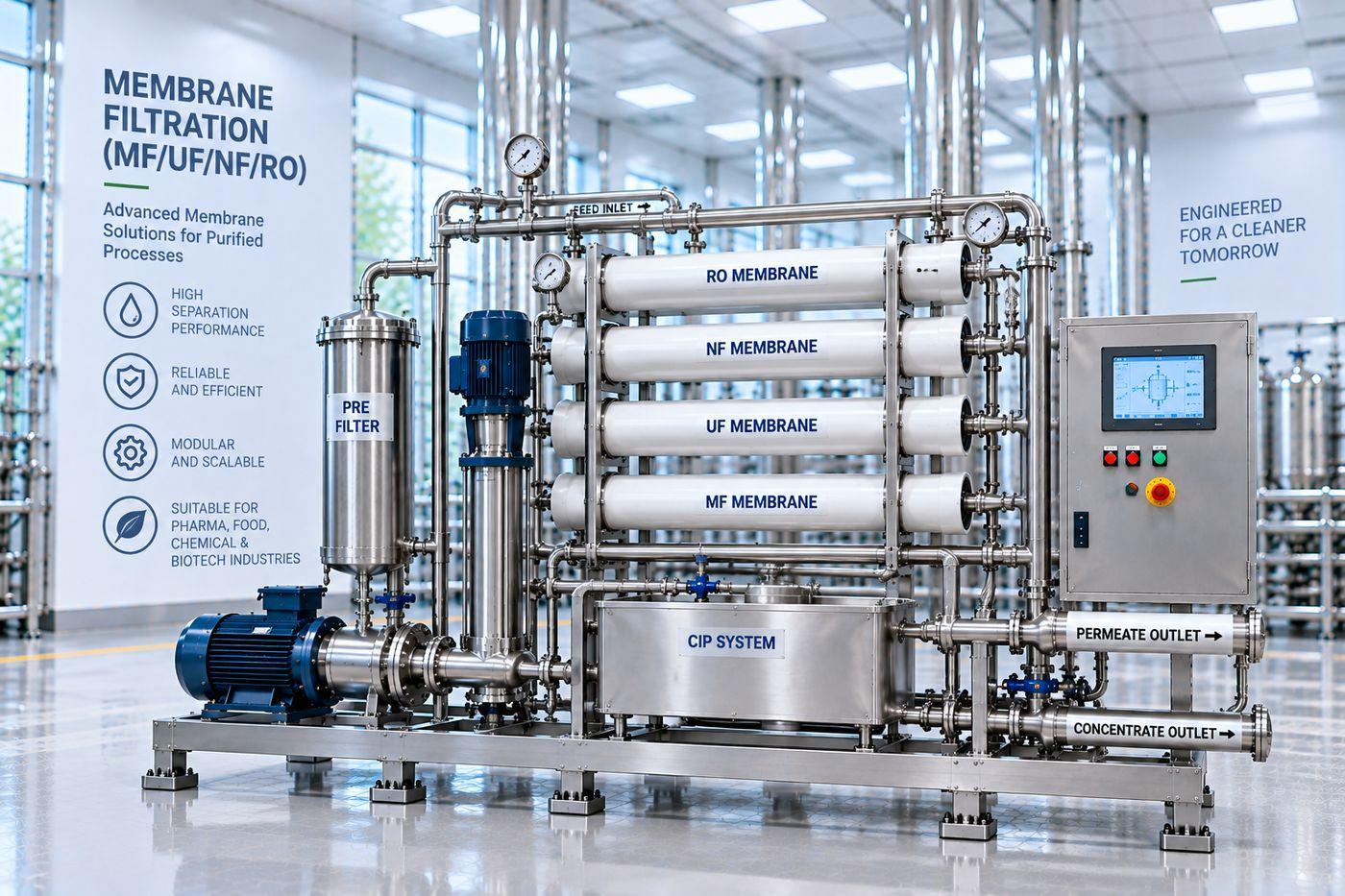 Membrane Filtration (MF / UF / NF / RO) System Filtration Equipment — Mechotech