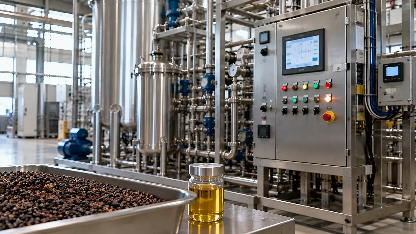 Blackcurrant Seed GLA-Rich Oil (CO₂) CO2 Extraction Plants — Mechotech