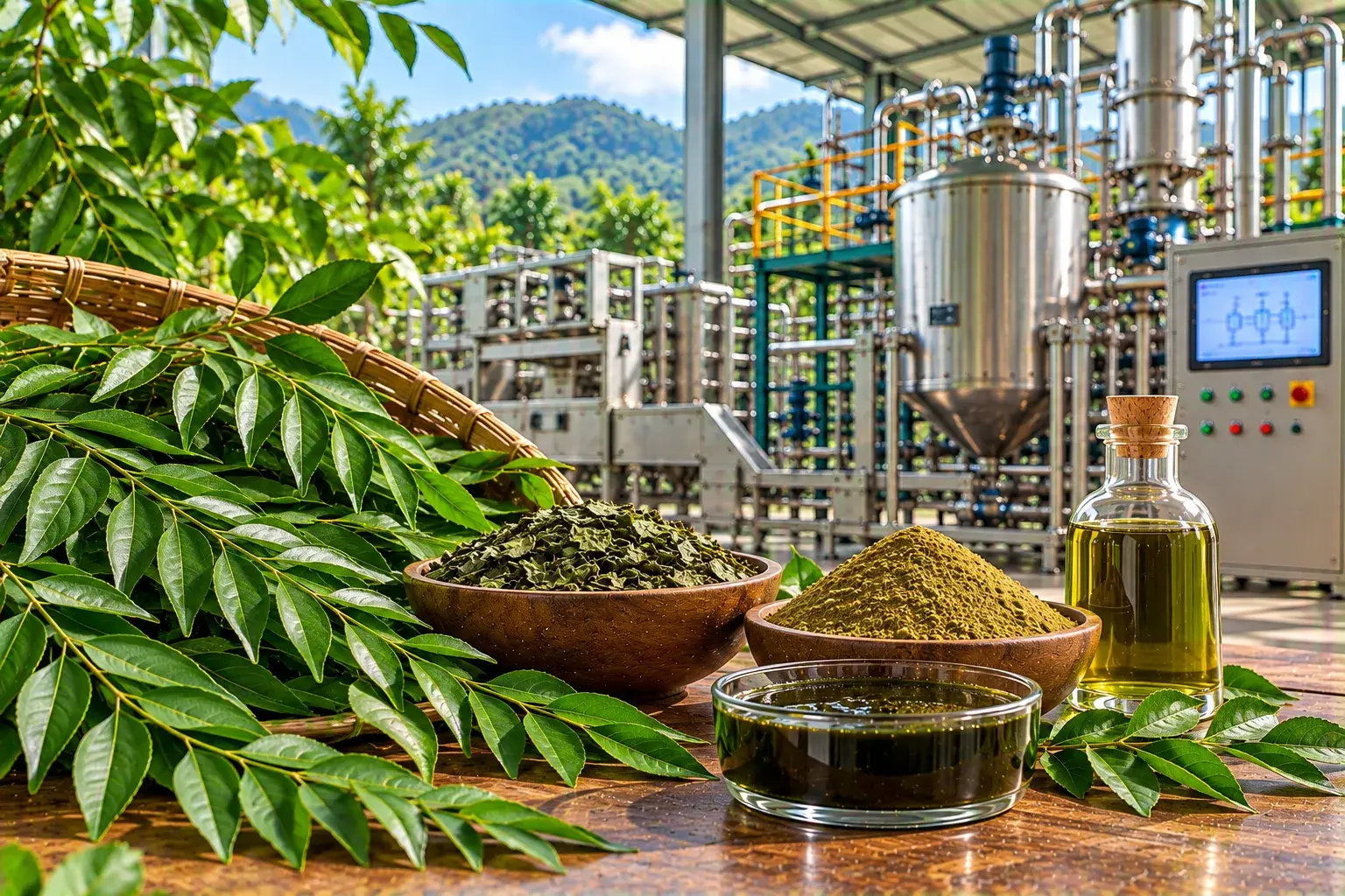 Curry Leaf Oil (CO₂) CO2 Extraction Plants — Mechotech