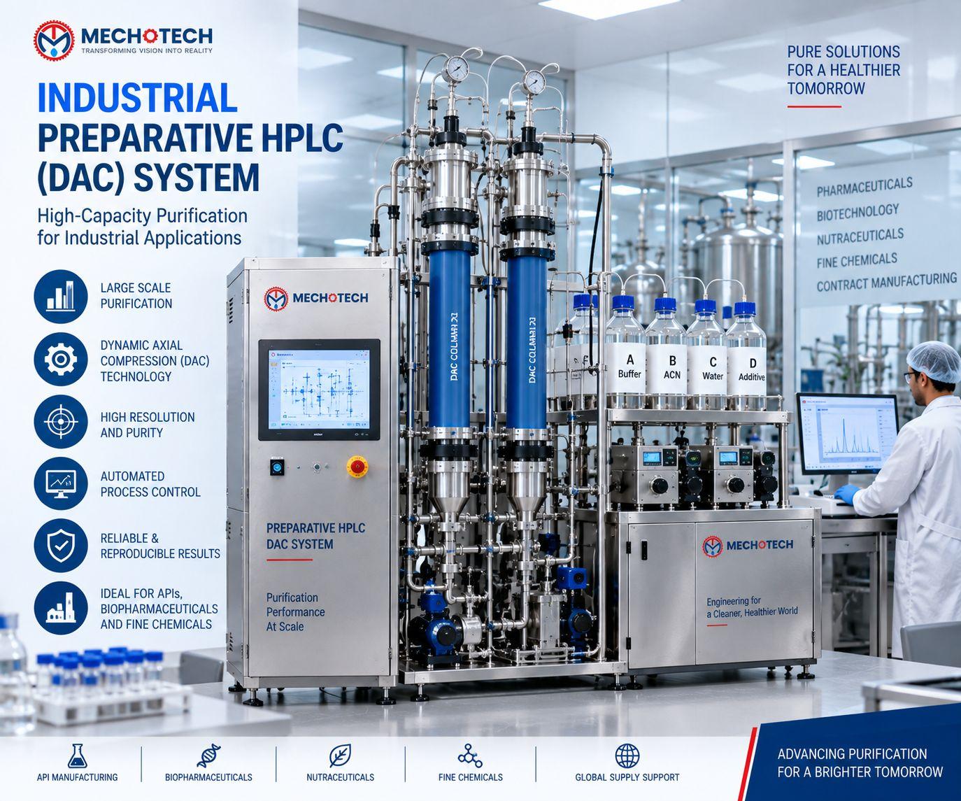 Industrial Preparative HPLC (DAC) System