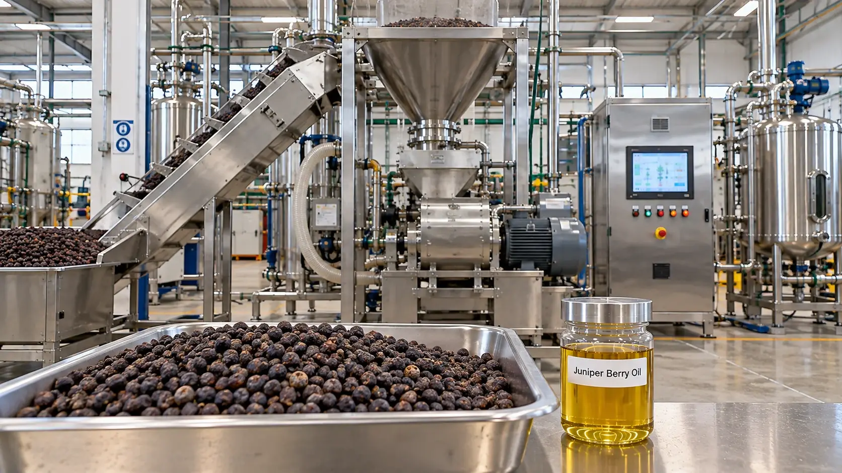 Juniper Berry Oil (CO₂) CO2 Extraction Plants — Mechotech