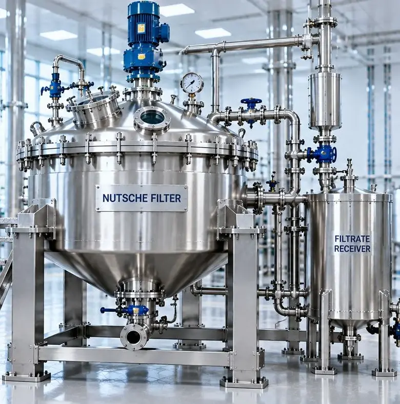 Nutsche Filter Filtration Equipment Plants — Mechotech