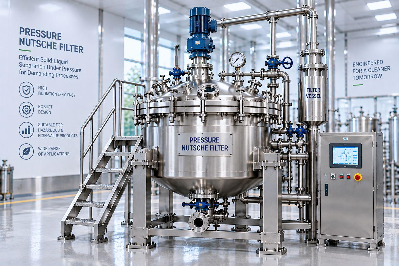 Pressure Nutsche Filter Filtration Equipment — Mechotech