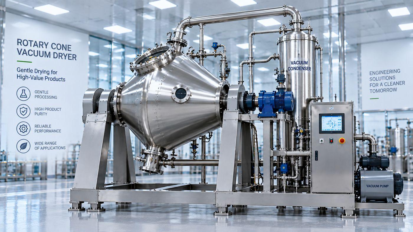 RCVD – Rotary Cone Vacuum Dryer