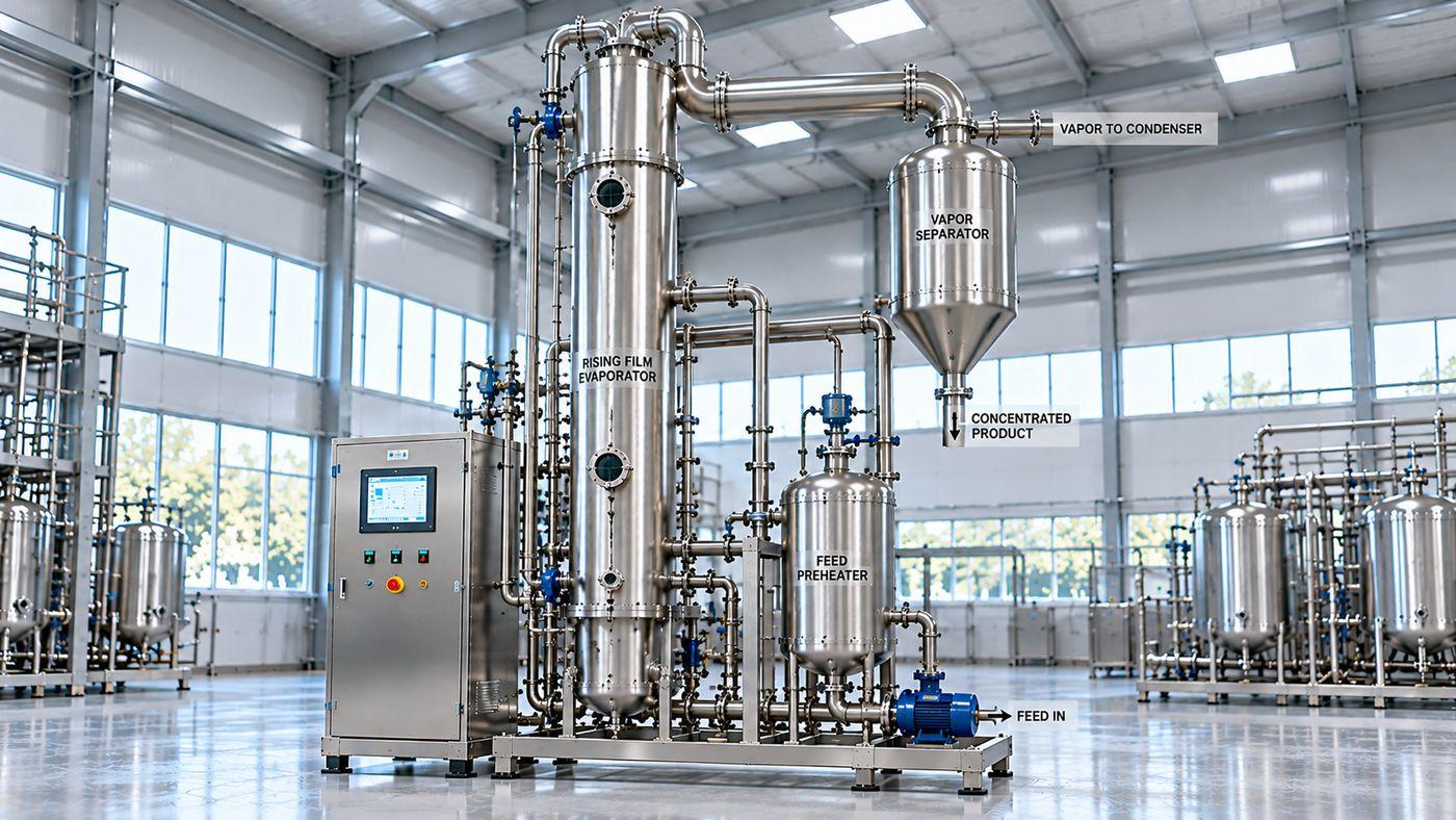 Rising Film Evaporator Evaporation Equipment — Mechotech