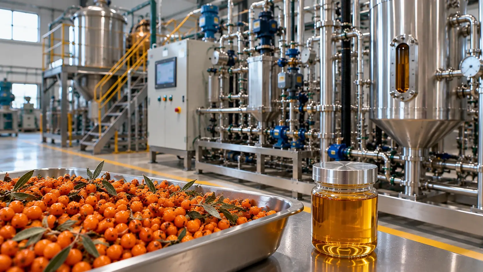 Sea Buckthorn Berry Carotenoid Oil (CO₂) CO2 Extraction Plants — Mechotech