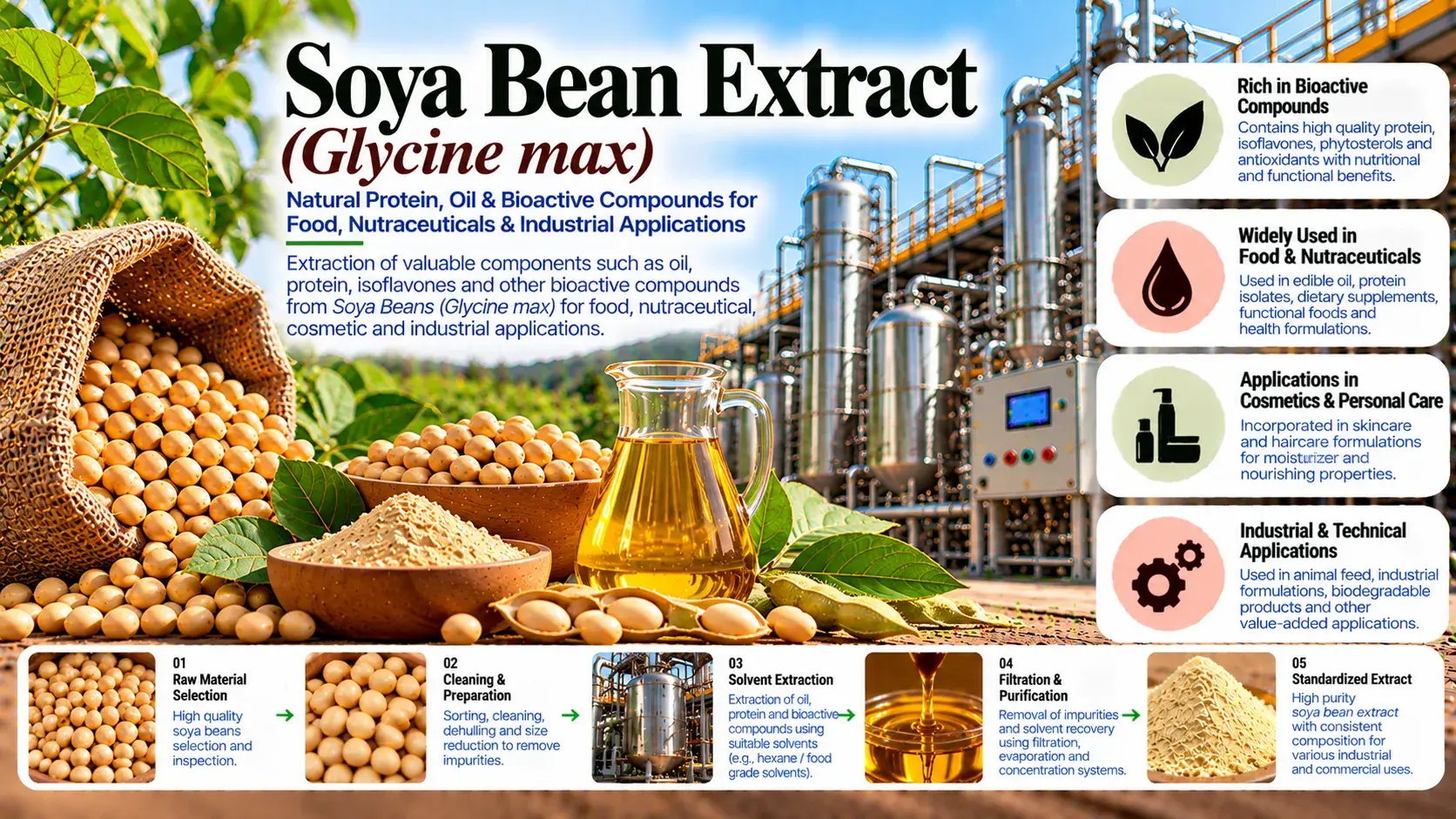 Soybean Oil (CO₂) CO2 Extraction Plants — Mechotech